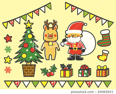 [Vector] Christmas set 84068941