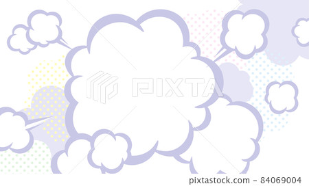 Simple background illustration of explosion smoke_American style_Purple_16: 9 Simple background illustration of explosion smoke_American style_Purple_16: 9 84069004