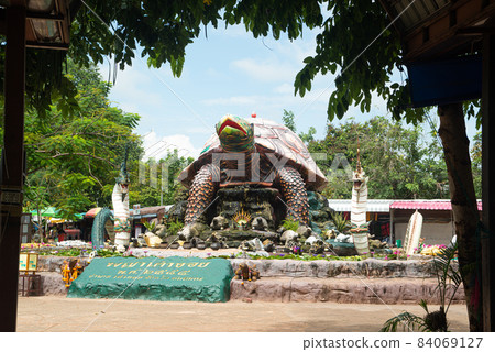 outdoor large turtle statue installed for people to worship Worship in Thailand. outdoor large turtle statue installed for people to worship Worship in Thailand. 84069127