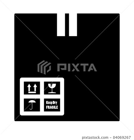 Cardboard Package Box Icon Cardboard Package Box Icon 84069267