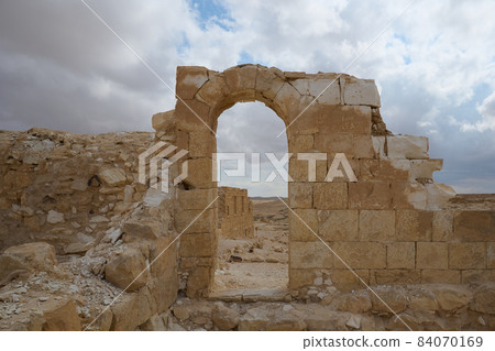 ruins of an ancient Nabatean city in the northern Negev ruins of an ancient Nabatean city in the northern Negev 84070169
