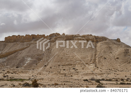 ruins of an ancient Nabatean city in the northern Negev ruins of an ancient Nabatean city in the northern Negev 84070171