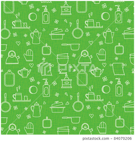 Pattern pattern green of kitchen utensils material 84070206