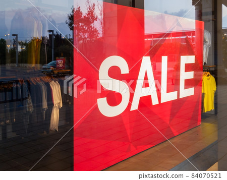 sale of fashionable clothes and shoes seasonal 84070521