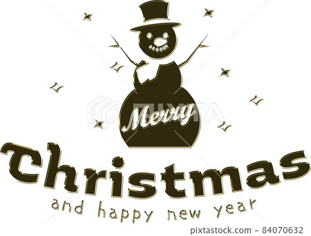 Merry Christmas logo Gold metallic Merry Christmas logo Snowman Merry Christmas logo Gold metallic Merry Christmas logo Snowman 84070632