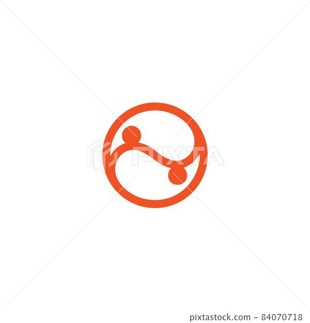 yin yang people icon vector concept design - Stock Illustration ...