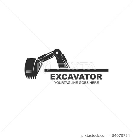 excavator icon vector design 84070734
