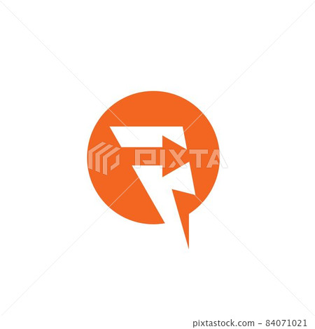 p letter thunder bolt arrow icon illustration vector concept p letter thunder bolt arrow icon illustration vector concept 84071021