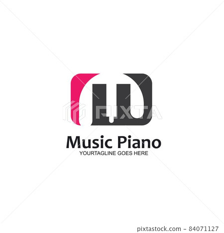 m letter piano icon vector illustration concept design m letter piano icon vector illustration concept design 84071127