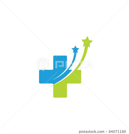 cross medical star icon vector illustration... - Stock Illustration ...