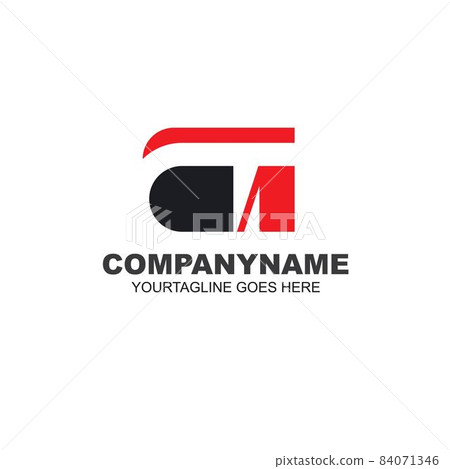 CT  Letter Template vector icon design illustration 84071346