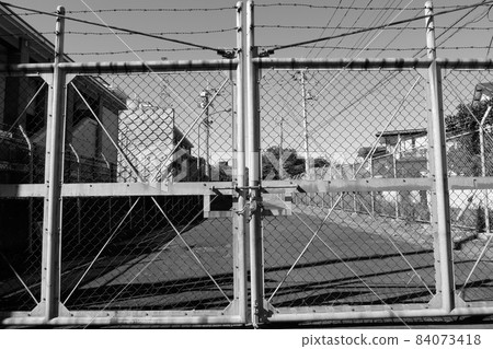 U.S. military Fuchu base gate U.S. military Fuchu base gate 84073418