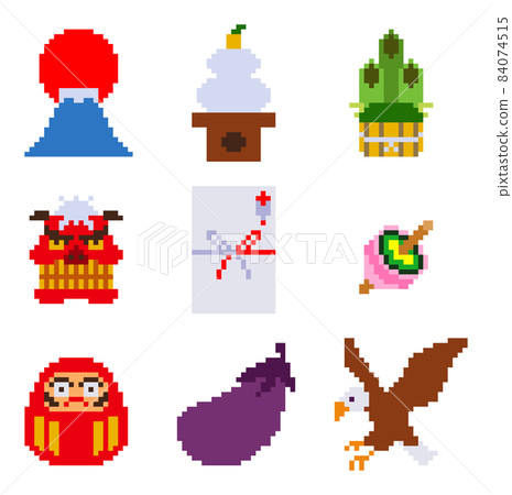 新年的像素藝術 84074515