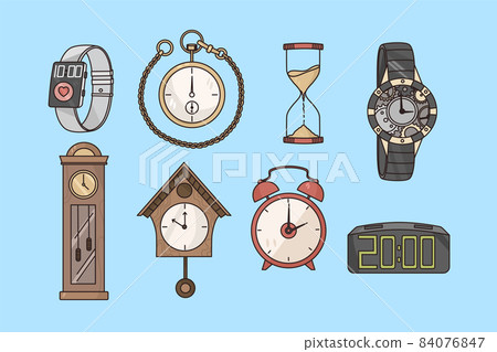 Time measure clock and watch concept Time measure clock and watch concept 84076847
