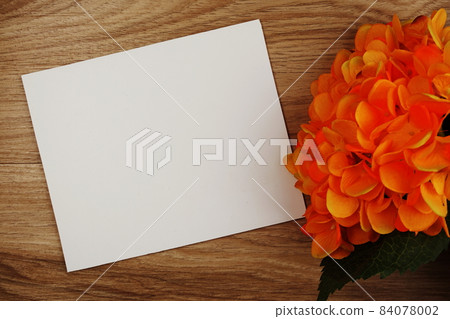 Hydrangea Flowers bouquet with space copy arrange for decoration on wood background Hydrangea Flowers bouquet with space copy arrange for decoration on wood background 84078002