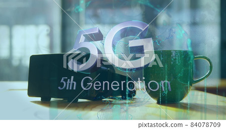 Image of 5g 5th generation text over globe and vr headset Image of 5g 5th generation text over globe and vr headset 84078709