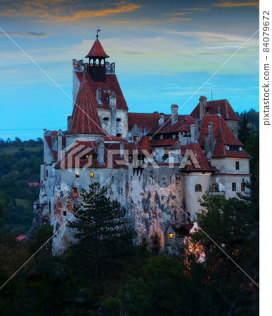 Bran Castle at sunset, Romania Bran Castle at sunset, Romania 84079672