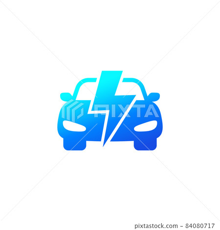 electric car, ev logo icon electric car, ev logo icon 84080717