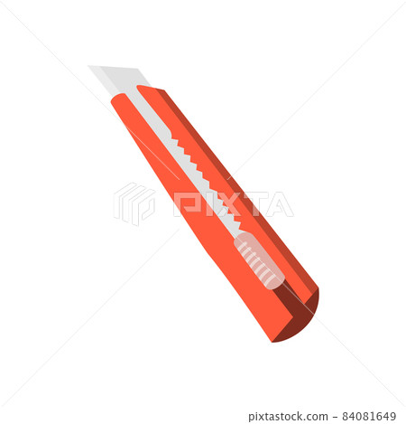 The main function of this cutter is to cut. Flat design illustration 84081649