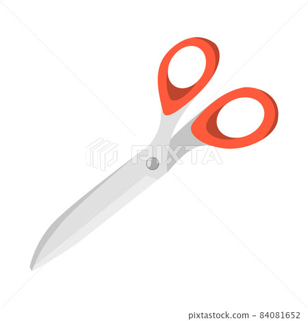 flat Vector icon illustration of Scissors icon isolated on white background 84081652