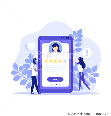 employee review, HR vector concept with people 84083676