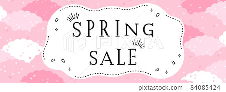 Cherry blossoms in full bloom banner template for spring sale Cherry blossoms in full bloom banner template for spring sale 84085424