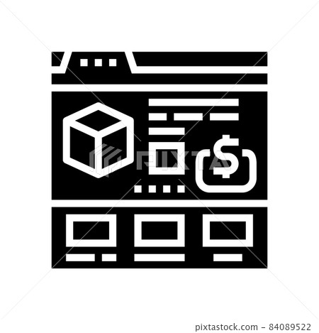 sale page glyph icon vector illustration sale page glyph icon vector illustration 84089522