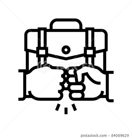 support partner line icon vector illustration support partner line icon vector illustration 84089629