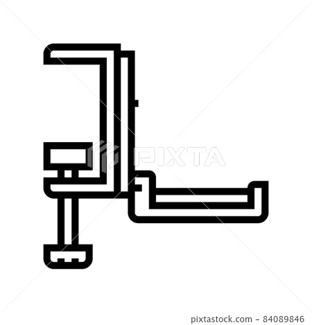 headphone hanger line icon vector illustration 84089846