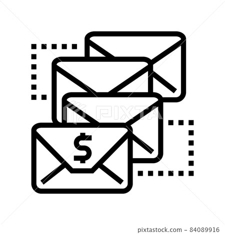 email sequence line icon vector illustration email sequence line icon vector illustration 84089916