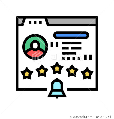 testimonial service and goods color icon vector illustration testimonial service and goods color icon vector illustration 84090731