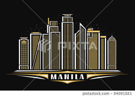 Vector illustration of Manila Vector illustration of Manila 84091881