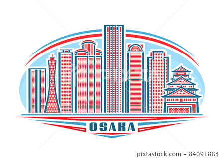 Vector illustration of Osaka 84091883