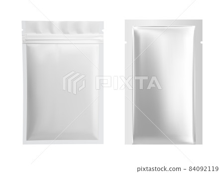 Siver pouch. Mask sheet foil package Sachet sample 84092119