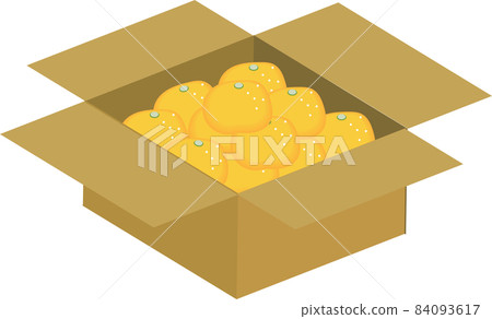 Mandarin oranges in cardboard 84093617