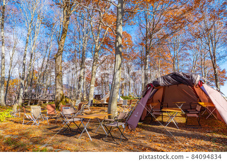 【露營資料】秋季露營風景【長野縣】 84094834