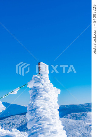 【冬季素材】北之岳蝦尾和藍天【長野縣】 【冬季素材】北之岳蝦尾和藍天【長野縣】 84095229