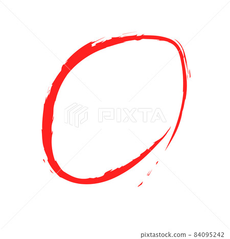 Handwritten red circles and red brushstrokes. - Stock Illustration ...