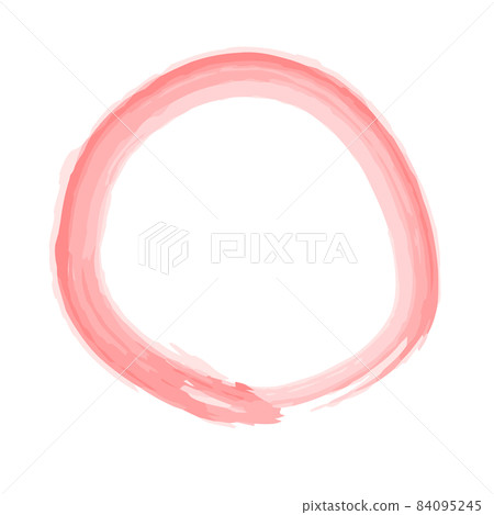 手寫的紅色圓圈和紅色筆觸。 84095245