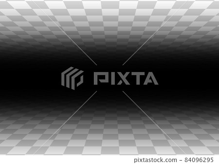 使銀色格子空間的深度變暗的背景插圖 84096295