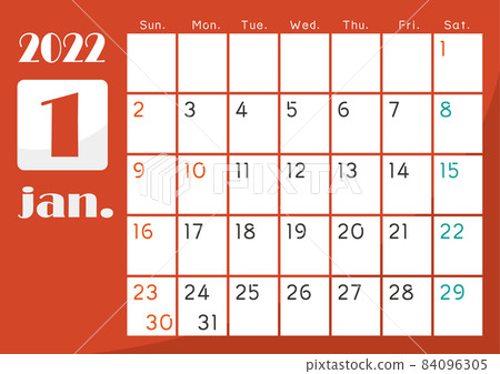 2022 colorful calendar January 2022 colorful calendar January 84096305