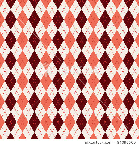Argyle check pattern Christmas color Argyle check pattern Christmas color 84096509