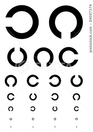 Background illustration of vision test 84097374