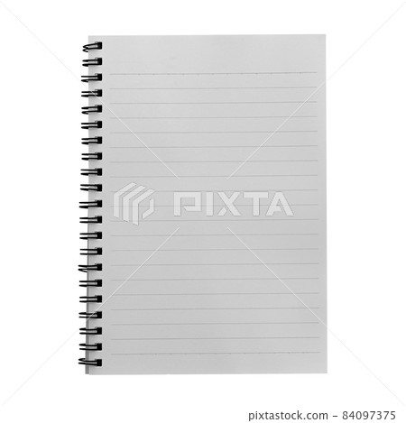 Notebook mockup with place for your text or details isolated on a white background 84097375