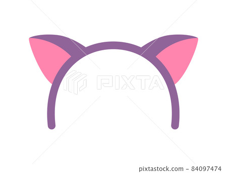 Princess Party Ears of Cat Vector Illustration Princess Party Ears of Cat Vector Illustration 84097474
