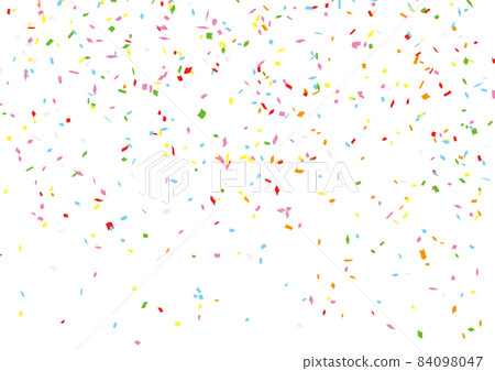 Colorful confetti on white background Colorful confetti on white background 84098047