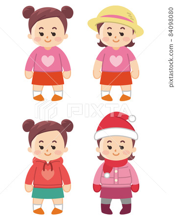 Seasonal coordination clothes girls 84098080