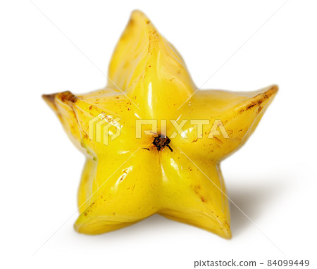 Ripe starfish back view isolated on white 84099449