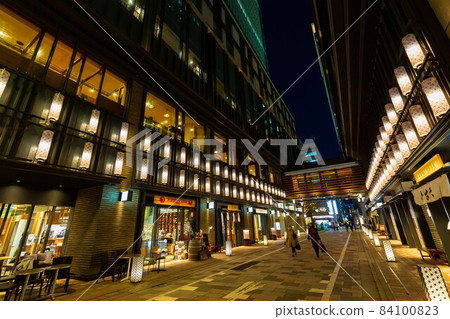 東京日本橋室町市容 Coredo 室町夜景 84100823