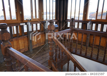 Ruins of Nabekura Castle in autumn colors Ruins of Nabekura Castle in autumn colors 84101597